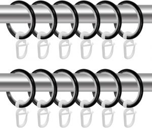 Huucozn 60 St&uuml;ck Gardinenringe mit Haken Gardinenhaken f&uuml;r Ringe Schienen Vorhang Ringe Gardinen 30MM Gardinen Ring f&uuml;r Stange zum &ouml;ffnen Schwarz Ring f&uuml;r Gardinenstange Fenster T&uuml;r Duschvorhang0.99&euro; statt 10.99&euro;➡️ https://www.amazon.de/dp/B0FLD5CZ31/?tag=preisfehlerheute-21