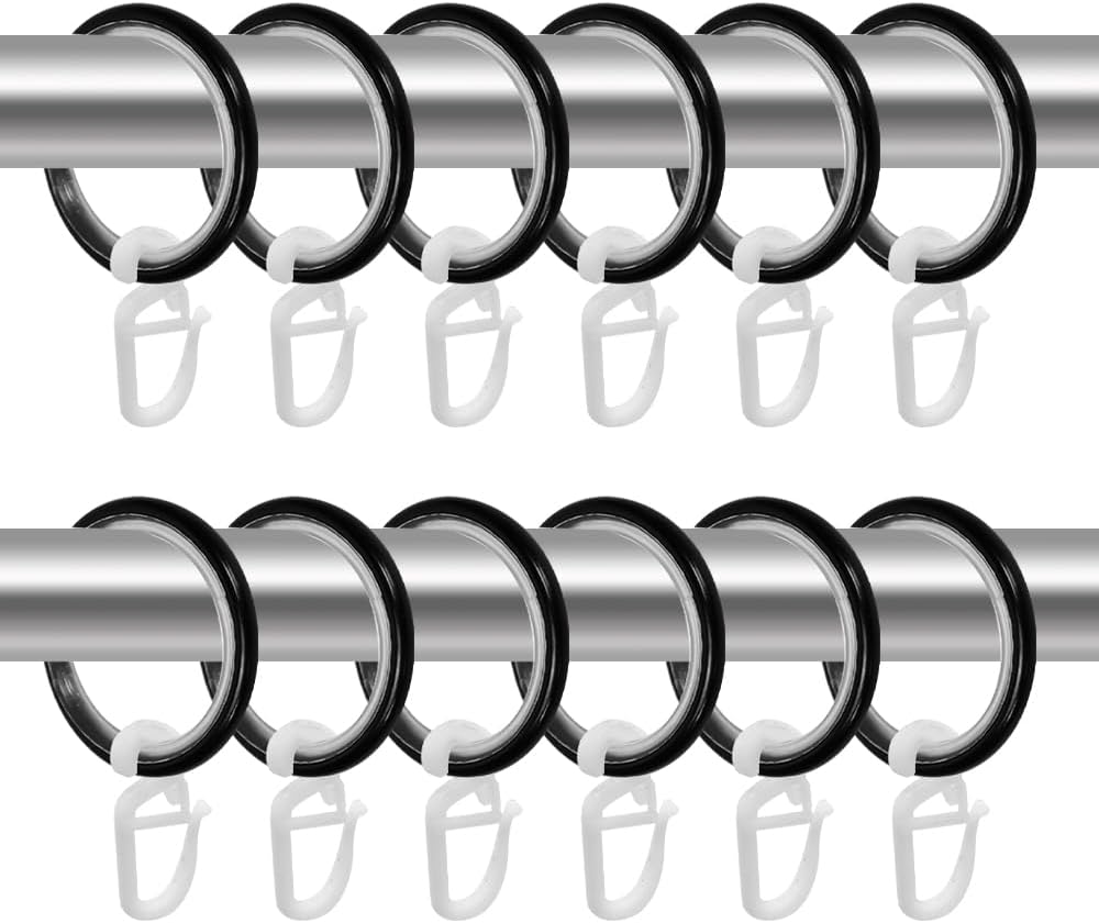 Huucozn 60 Stück Gardinenringe mit Haken Gardinenhaken für Ringe Schienen Vorhang Ringe Gardinen 30MM Gardinen Ring für Stange zum öffnen Schwarz Ring für Gardinenstange Fenster Tür Duschvorhang0.99€ statt 10.99€➡️ https://www.amazon.de/dp/B0FLD5CZ31/?tag=preisfehlerheute-21