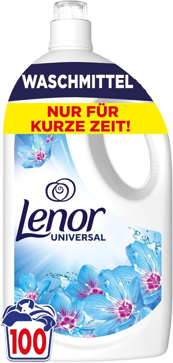 Lenor Flüssigwaschmittel, 100 Waschladungen, Aprilfrisch, Vollwaschmittel, Langanhaltende Frische & Geruchsentfernung Bei Kaltwäsche15.99€ statt 23.99€➡️ https://www.amazon.de/dp/B0DTJ2GYH7/?tag=preisfehlerheute-21
