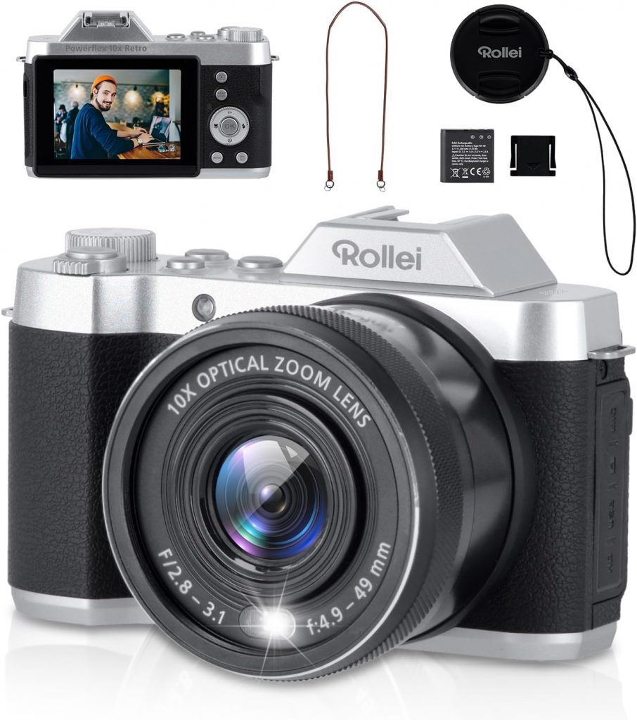 🤴 Rollei Powerflex Digitalkamera 10x Retro 10X Optischem Zoom((2,88" Display) 64MP 4K Fotokamera mit Akku Fotoapparat mit 8 Fotomodi Tragbar Kompaktkamera Vintage, Digital-Kamera-Fotoapparat-Camera145,66€ statt 199,99€ - 28,00 % 🔥🚚 Verkauft durch Amazon und Versand durch Amazon727 Bewertungen: 3.7 / 5.0 ⭐️⭐️⭐️⭐️🛒 zu Amazon https://www.amazon.de/dp/B0DWND9XBM/?amp%3Btag=preisfehlerheute-21&%3Bamp%3Bth=1&%3Bamp%3Bpsc=1&tag=preisfehlerheute-21