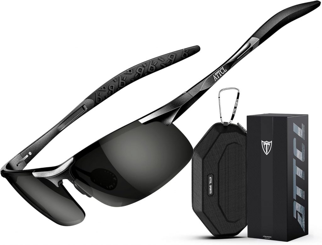 ATTCL Sonnenbrille Herren Polarisiert Für Sport: UV Schutz Leicht Wrap-Around AL-MG Rahmen Verspiegelt Autofahren Angeln Golf 8-177 Schwarz Grau22,94€ statt 26,99€➡️ https://www.amazon.de/dp/B0B4FV8R8N/?tag=preisfehlerheute-21