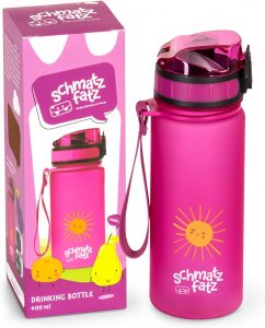 schmatzfatz Kinder Trinkflasche 400ml, Sport f&uuml;r Schule Kindergarten, 1-Klick Verschluss, Geschmacksneutrale Wasserflasche, Auslaufsicher mit Fruchteinsatz, BPA-Frei10,92&euro; statt 17,99&euro;➡️ https://www.amazon.de/dp/B0C8JGVYZ3/?tag=preisfehlerheute-21