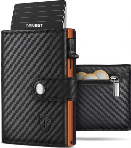 TENBST Geldb&ouml;rse Herren - Portmonee Herren mit M&uuml;nzfach & RFID Schutz, Hochwertige Slim Wallet, Kartenetui Klein 8-10 Karten, Premium Geldbeutel, Kreditkartenetui (Schwarz & Orange)23,74&euro; ➡️ https://www.amazon.de/dp/B0FVFQJRXJ/?tag=preisfehlerheute-21