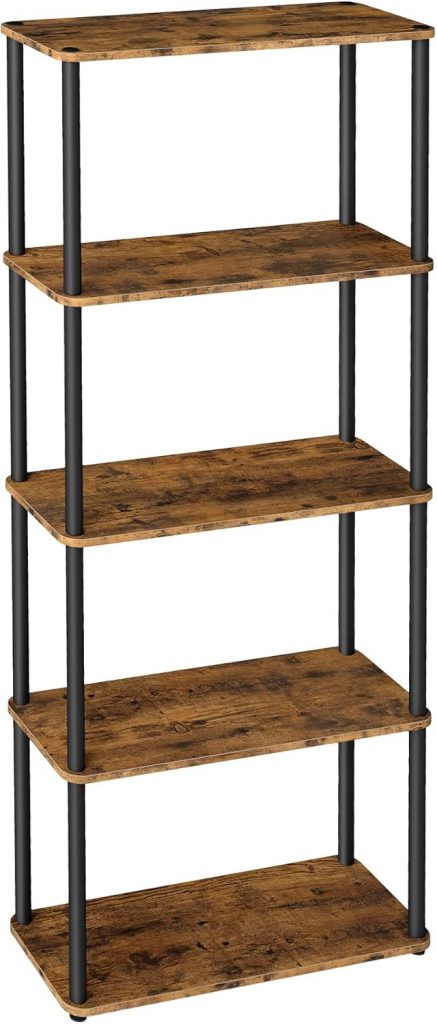 VASAGLE Superschnelle werkzeuglose Montage, Regal mit 5 Ebenen, Standregal, Aufbewahrungsregal, 23,8 x 60 x 139 cm, Wohnzimmer, Schlafzimmer, Küche, vintagebraun-tintenschwarz LLS165K0127,20€ ➡️ https://www.amazon.de/dp/B0F329M63D/?tag=preisfehlerheute-21