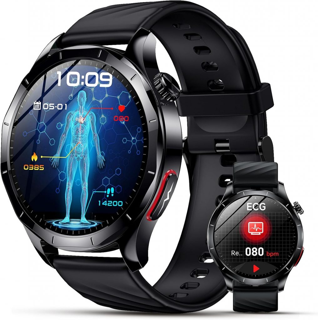 Lgnitek 2026 Neu Smartwatch Herren mit EKG/HRV/ΒΙυtｚυcker/BMI/Harnsäure, 1,43" AMOLED Gesundheitsuhr mit 24H ΒΙυtdrυck SpO2 Apnoe Schlafmonitor SOS-Notruf Fitnessuhr für Android/iOS59,98€ statt 99,99€➡️ https://www.amazon.de/dp/B0G494TL9N/?tag=preisfehlerheute-21