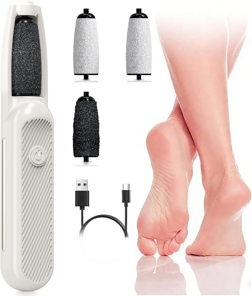 Robofun Elektrischer Hornhautentferner für die Füße, Wiederaufladbare Pediküre Set Fußpflege Elektrisch mit 3 Geschwindigkeiten, 4 Austauschbaren Fußfeilen, für rissige Fersen, Hühneraugen & Hornhaut4.99€ ➡️ https://www.amazon.de/dp/B0F6SJ26P1/?tag=preisfehlerheute-21
