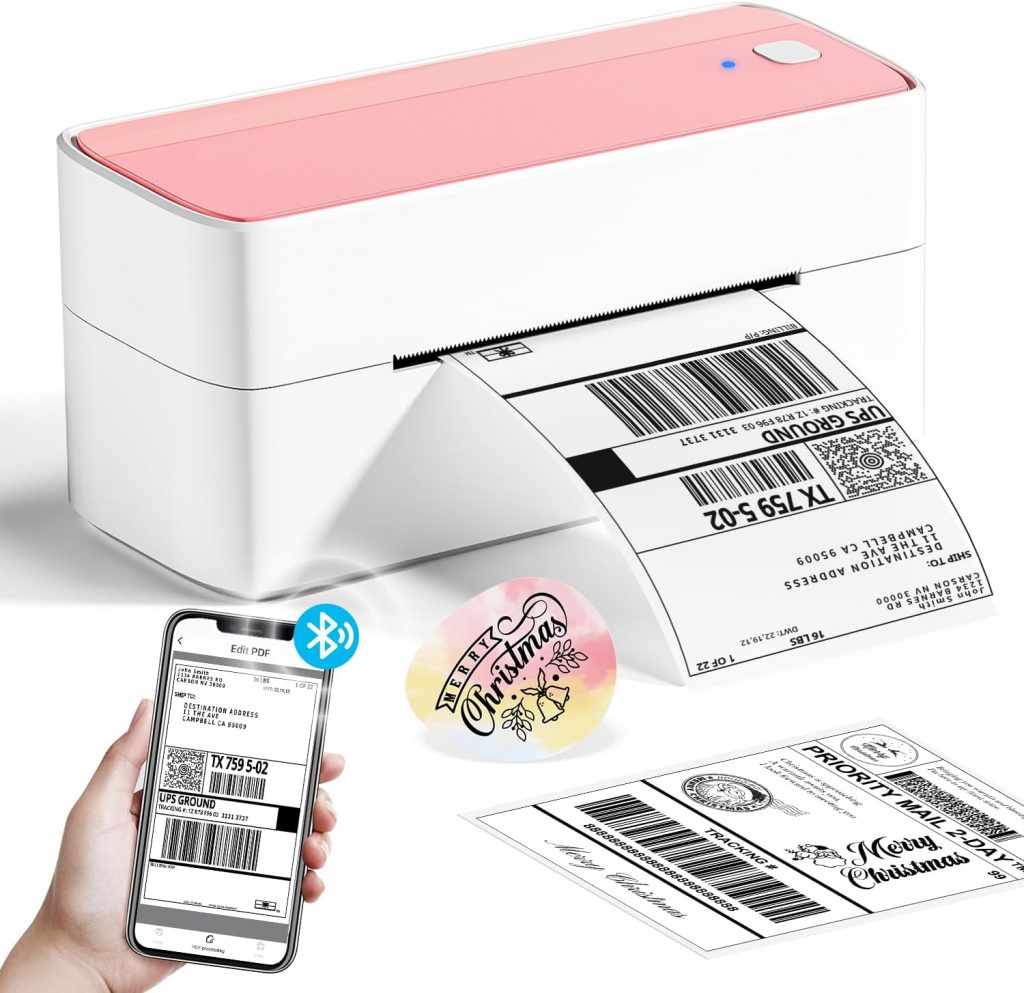 👑 Phomemo Bluetooth Etikettendrucker, DHL Thermodrucker 4×6 Ettikettendrucķer, Bluetooth Etikettiergerät Label Printer für Barcode, Amazon, Etsy, Shopify, Royal Mail, DHL, FedEx, UPS-Rosa89,49€ statt 99,99€ – 11,0 🔥🚚 Verkauft durch Amazon und Versand durch Amazon1,740 Bewertungen: 4.4 / 5.0 ⭐️⭐️⭐️⭐️🛒 zu Amazon https://www.amazon.de/dp/B0BTYFJR36/?th=1&tag=preisfehlerheute-21#038;psc=1&tag=preisfehlerheute-21