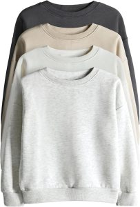 THE SET Mädchen Relaxed Fit Sweatshirts mit Rundhalsausschnitt, 4er-Pack Neutral/Grau 11619.00€ ➡️ https://www.amazon.de/dp/B0FYHMW2DM/?tag=preisfehlerheute-21