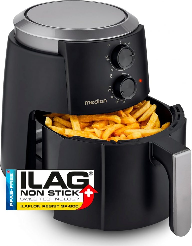 👑 MEDION P30 L Heißluftfritteuse (4,7 Liter, Airfryer, 1500 Watt, einfache Bedienung, ölfreies Frittieren, 60 Min Timer, bis zu 200° C, Antihaft-Beschichtung, MD13020) schwarz39,85€ statt 59,99€ - 34,00 % 🔥🚚 Verkauft von medionshop-deutschland und Versand durch Amazon88 Bewertungen: 4.5 / 5.0 ⭐️⭐️⭐️⭐️⭐️🛒 zu Amazon https://www.amazon.de/dp/B0DSPQTTXP/?amp%3Btag=preisfehlerheute-21&amp%3Bth=1&amp%3Bpsc=1&tag=preisfehlerheute-21
