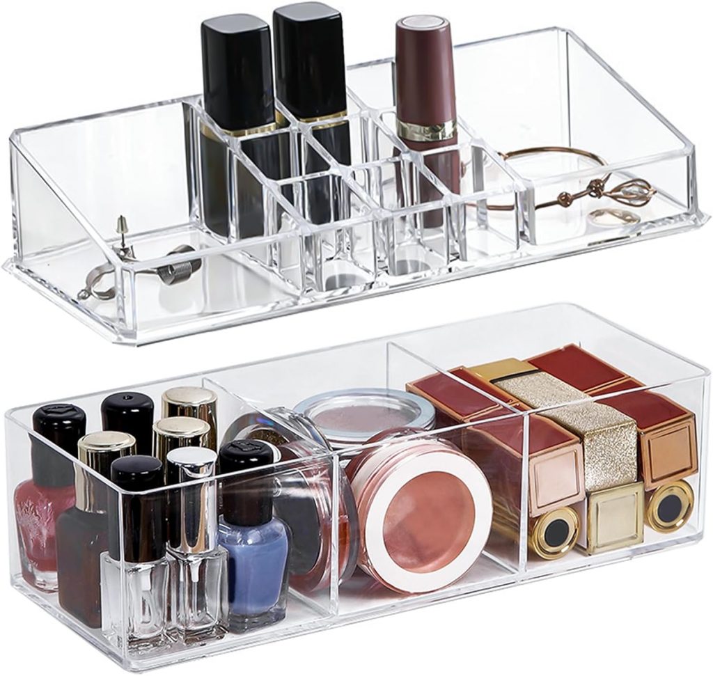 WEFHEF 2 Stück Acryl Kosmetik Organizer Schublade Lippenstift Make Up Aufbewahrungsbox Kosmetik Aufbewahrung Box Schmink Organizer Schublade Stapelbar2€ ➡️ https://www.amazon.de/dp/B0DZNKJHBB/?tag=preisfehlerheute-21