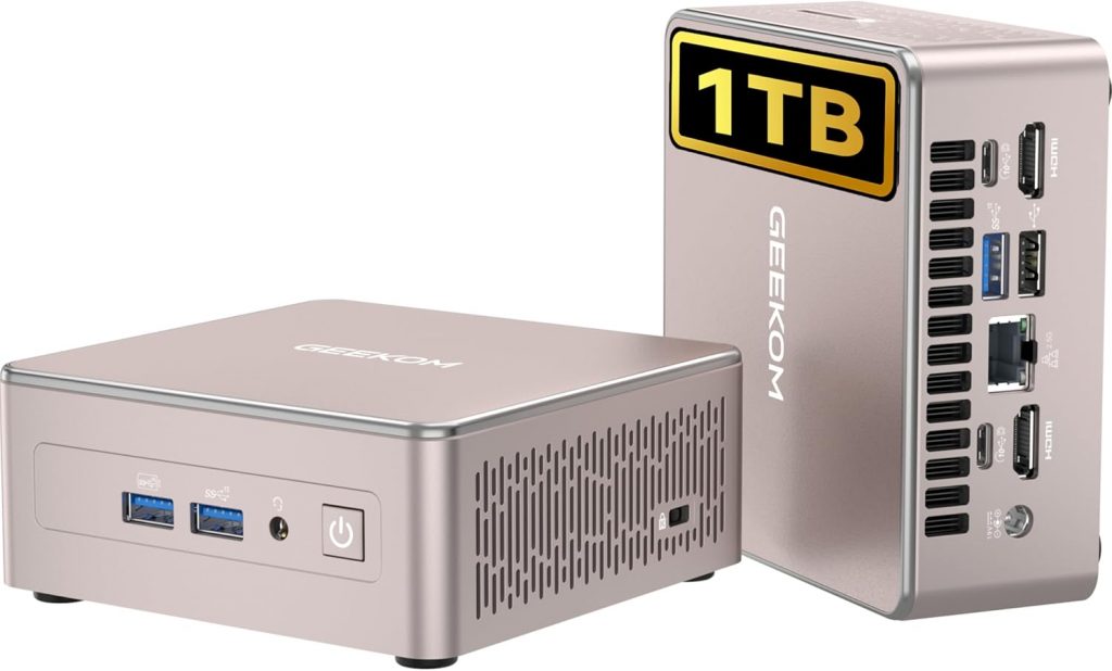 GEEKOM Mini PC A5 mit AMD Ryzen 5 7430U,16GB RAM 1TB SSD(max.64GB+4TB), Windows 11 Pro, Ultra-leiser kompakter Desktop-PC mit AMD Radeon Grafik,Dual HDMI 4K-Ausgang,SD-Kartensteckplatz für Homeoffice459,00€ statt 540,00€➡️ https://www.amazon.de/dp/B0FJRSLGC7/?tag=preisfehlerheute-21