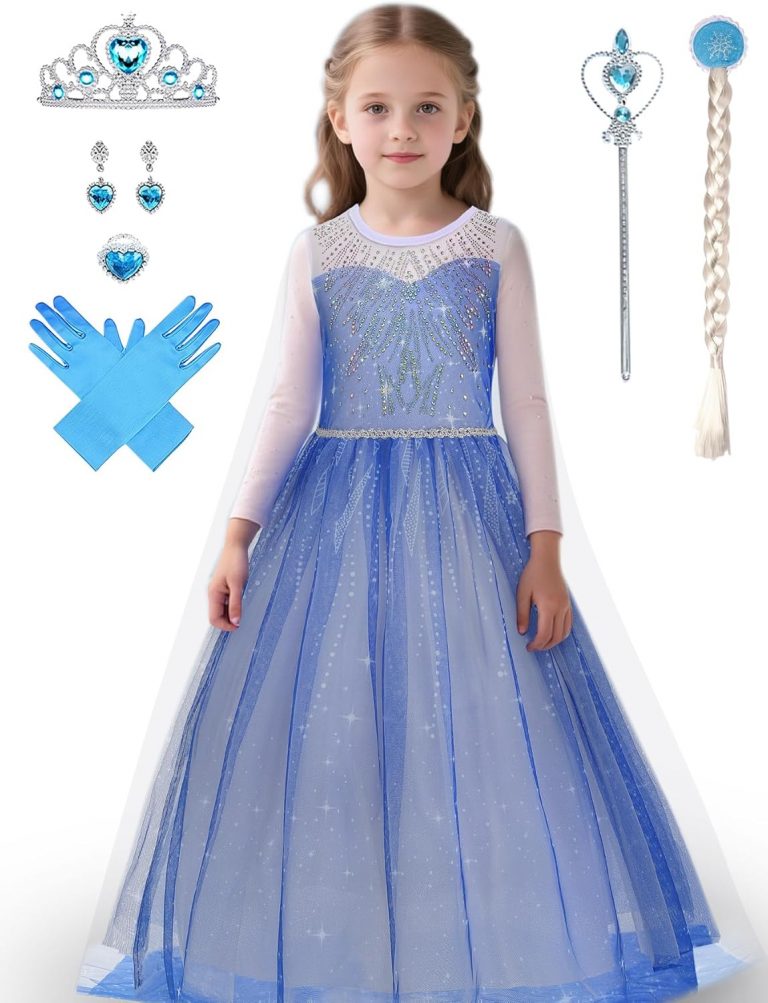 YYSSNM Prinzessinnenkleid für Mädchen mit Krone und Zauberstab, Prinzessinnenkostüme für Cosplay-Partys7.99€ statt 24.98€➡️ https://www.amazon.de/dp/B0FK5BDD3T/?tag=preisfehlerheute-21