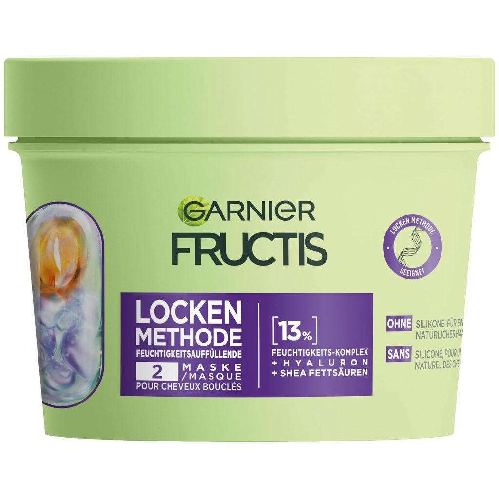 Garnier Feuchtigkeitsauffüllende Haarmaske für alle Arten von Locken, Repariert & revitalisiert, Mit Hyaluron und Shea-Fettsäuren, Vegan, Ohne Silikone, Fructis Locken Methode, 1 x 370 ml2,54€ statt 5,99€➡️ https://www.amazon.de/dp/B0CPT68HQW/?tag=preisfehlerheute-21