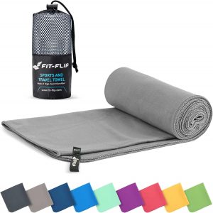 Fit-Flip Mikrofaser Handtuch - kompakte Microfaser Handtücher - ideal als Sporthandtuch, Reisehandtuch, Strandtuch - schnelltrocknend und leicht - Badetuch groß (60x120cm, Grau)12,74€ ➡️ https://www.amazon.de/dp/B01LBI5VRG/?tag=preisfehlerheute-21