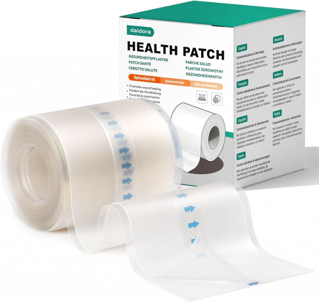 Hydrokolloid Roll Gesundheitspflaster 5x300cm, Pickel Patch Rolle Selbstklebende mit Positionierstreifen, Wasserdicht und Atmungsaktiv5,99€ ➡️ https://www.amazon.de/dp/B0GLGQFBZS/?tag=preisfehlerheute-21