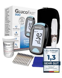 GLUCOFAST Duo Blutzuckermessger&auml;t Starter-Set &ndash; inkl. 10 Teststreifen & Lanzetten | Diabetes Messger&auml;t f&uuml;r mg/dl Messung | Pr&auml;zise & einfach anzuwenden9,99&euro; statt 16,90&euro;➡️ https://www.amazon.de/dp/B07SV3Z8KR/?tag=preisfehlerheute-21