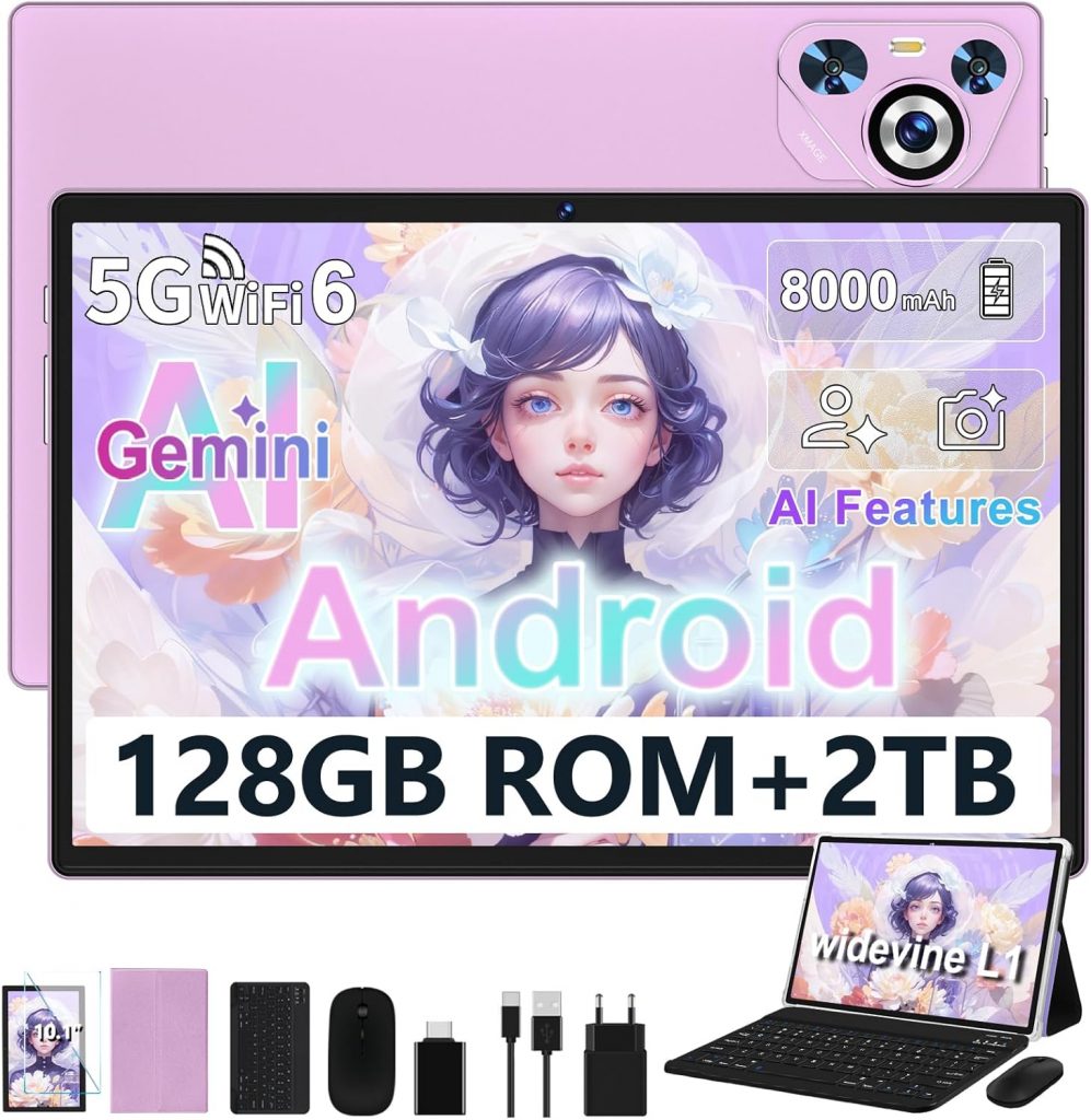 Dghrti Tablet 10 Zoll Android, 22GB RAM 128GB ROM/TF 2TB, Octa-Core Prozessor, 8000mAh, BT5.0, 8MP+5MP, Dual WLAN, Face ID, Widevine L1, Augenschutz, Tablet mit Tastatur & Maus Metallkörper, Lila94,68€ statt 159,99€➡️ https://www.amazon.de/dp/B0G4CQD9QZ/?tag=preisfehlerheute-21