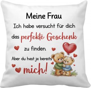 👑 Valentinsgeschenk F&uuml;r Ehefrau Zierkissenbez&uuml;ge Ehefrau Geschenk P&auml;rchen Geschenke Paar Geschenke Valentinstag Paar Geschenke F&uuml;r Beide Muttertagsgeschenk F&uuml;r Ehefrau6,99&euro; statt 10,99&euro; - 37,00 % 🔥🚚 Verkauft von LIANGyqCZK und Versand durch Amazon1 Bewertungen: 5.0 / 5.0 ⭐️⭐️⭐️⭐️⭐️🛒 zu Amazon https://www.amazon.de/dp/B0FY1F5D2T/?th=1&amp%3Bpsc=1&amp%3Btag=preisfehlerheute-21&tag=preisfehlerheute-21