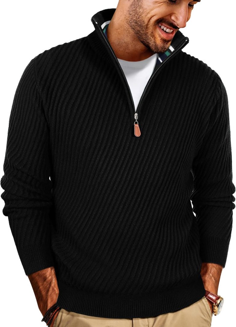 PJ PAUL JONES Pullover Herren Winter mit Reißverschluss Arbeitspullover V Ausschnitt Troyer Pullover Schwarz S9.49€ statt 28.99€➡️ https://www.amazon.de/dp/B0FF4R2XR4/?tag=preisfehlerheute-21