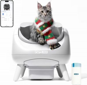 CATLINK Selbstreinigende Katzentoilette, Katzenklo XXL mit offenem Top-Design, 5 GHz WLAN, 12L Gro&szlig;volumen, F&uuml;r alle Streuarten, Ideal f&uuml;r Mehrkatzenhaushalte(Wei&szlig;)203,99&euro; statt 239,99&euro;➡️ https://www.amazon.de/dp/B0G6CG7FSS/?tag=preisfehlerheute-21