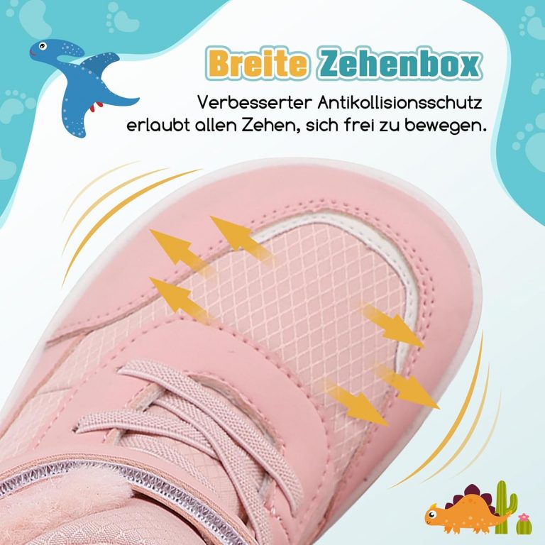 TIAROOTT Kinder Winter Barfußschuhe Warme Gefüttert Schneestiefel mit Klettverschluss Barfußschuhe Winter Kinder Schneestiefel Breiter Zehe Wanderschuhe Leicht Rutschfest Winterstiefel,Rosa,Gr.369.99€ statt 36.99€➡️ https://www.amazon.de/dp/B0DF28S73X/?tag=preisfehlerheute-21