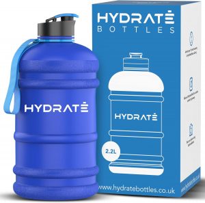Hydrate XL Jug, Wasserflasche, BPA-frei, auslaufsicher, Klappverschluss, ideal für Fitnessstudio, Sport und unterwegs, transparenter Wasserbehälter, extra starkes Material, Mattblau, 2,2 l2.61€ ➡️ https://www.amazon.de/dp/B082YK56M8/?tag=preisfehlerheute-21