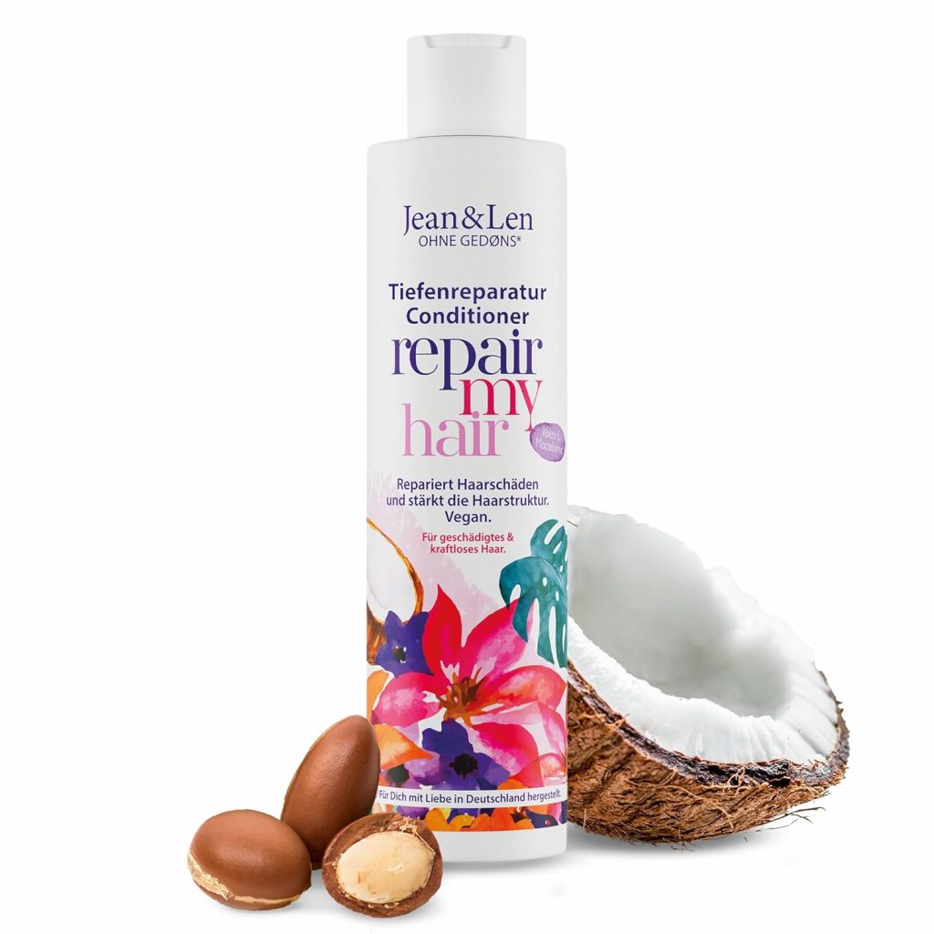 🤴 Jean & Len Conditioner Repair Kokos & Macadamia, für geschädigtes und kraftloses Haar, repariert Haarschäden, verleiht Geschmeidigkeit, Kokos-Duft, ohne Parabene & Silikone, vegan 300 ml3,15€ statt 4,29€ – 27,0 🔥🚚 Verkauft durch Amazon und Versand durch Amazon999 Bewertungen: 4.5 / 5.0 ⭐️⭐️⭐️⭐️⭐️🛒 zu Amazon https://www.amazon.de/dp/B07ZTDSPKD/?th=1&tag=preisfehlerheute-21#038;psc=1&tag=preisfehlerheute-21