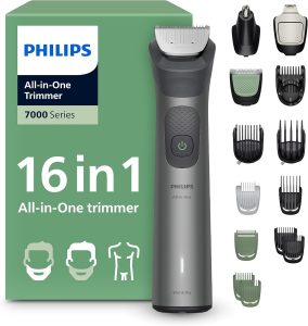 PHILIPS Multigroom Series 7000 All-in-One 16-teiliger Barttrimmer und Haarschneider für Gesicht, Kopf und Körper, selbstschärfende Metallklingen, 21 Längeneinstellungen (0,5-16 mm), Modell MG7931/1546.21€ statt 58.82€🏷️ Coupon anwenden➡️ https://www.amazon.de/dp/B0FPM96L6G/?tag=preisfehlerheute-21