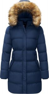 WenVen Damen Lang Wintermantel Winddicht Puffer Jacke Dicke Steppjacke Warm Polstermantel Winter Parka mit Kunstpelz Kapuze Navy M29.89&euro; statt 77.99&euro;➡️ https://www.amazon.de/dp/B09XB1FNB3/?tag=preisfehlerheute-21