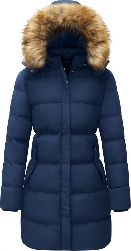 WenVen Damen Lang Wintermantel Winddicht Puffer Jacke Dicke Steppjacke Warm Polstermantel Winter Parka mit Kunstpelz Kapuze Navy M29.89€ statt 77.99€➡️ https://www.amazon.de/dp/B09XB1FNB3/?tag=preisfehlerheute-21