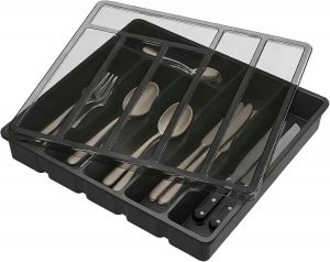 Vunanvu Besteckkasten mit Deckel Besteck Aufbewahrung mit 6 F&auml;chern Besteckkoffer Leer f&uuml;r Silberbesteck Schublade Staubdichte Besteckbox Besteckaufbewahrung Besteck Organizer 32x30x5.4cm, Schwarz3.99&euro; ➡️ https://www.amazon.de/dp/B0GDXRMS7R/?tag=preisfehlerheute-21