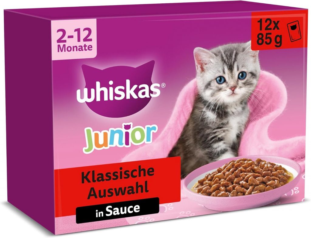🤴 Whiskas Junior Katzennassfutter Klassische Auswahl in Sauce, 48 Portionsbeutel, 12x85g (4er Pack) – Hochwertiges Katzenfutter nass, für heranwachsende Katzen von 2 bis 12 Monaten19,16€ statt 25,96€ – 27,0 🔥🚚 Verkauft und Versand durch Pennguin-DE5,614 Bewertungen: 4.6 / 5.0 ⭐️⭐️⭐️⭐️⭐️🛒 zu Amazon https://www.amazon.de/dp/B0BPDC21SN/?tag=preisfehlerheute-21