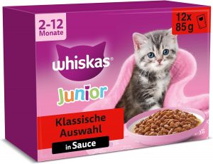 🤴 Whiskas Junior Katzennassfutter Klassische Auswahl in Sauce, 48 Portionsbeutel, 12x85g (4er Pack) &ndash; Hochwertiges Katzenfutter nass, f&uuml;r heranwachsende Katzen von 2 bis 12 Monaten19,16&euro; statt 25,96&euro; - 27,00 % 🔥🚚 Verkauft und Versand durch Pennguin-DE5,614 Bewertungen: 4.6 / 5.0 ⭐️⭐️⭐️⭐️⭐️🛒 zu Amazon https://www.amazon.de/dp/B0BPDC21SN/?tag=preisfehlerheute-21