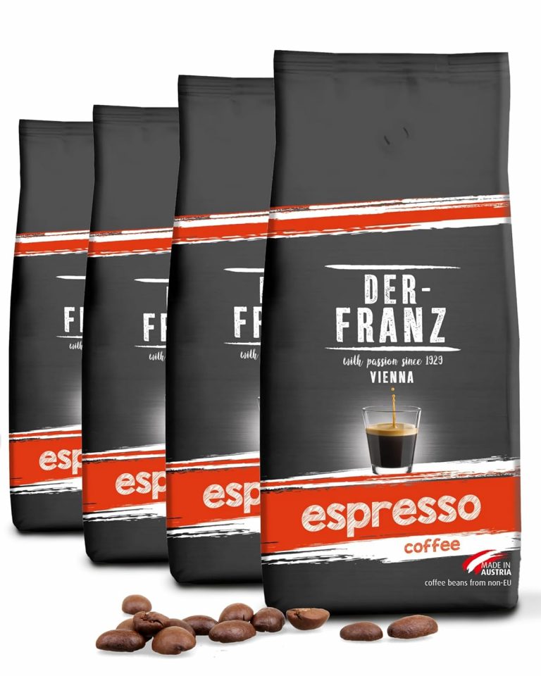 Der-Franz Espresso Kaffee, Intensität 5/5, Arabica und Robusta, ganze Bohne, 4 x 1000 g39.13€ statt 59.09€➡️ https://www.amazon.de/dp/B096NB3XD3/?tag=preisfehlerheute-21
