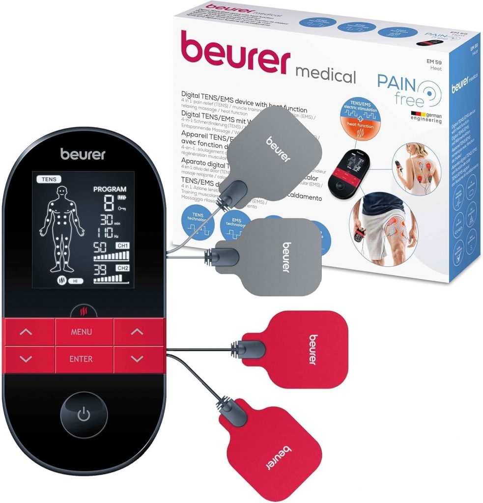 🤴 Beurer EM 59 Heat digitales TENS / EMS Gerät, 4-in-1 Reizstromgerät zur Schmerztherapie, Muskelstimulation, Massage und Wärmetherapie, inkl. 4 Elektroden und Akku69,98€ statt 114,49€ - 39,00 % 🔥🚚 Verkauft durch Amazon und Versand durch Amazon8,004 Bewertungen: 4.3 / 5.0 ⭐️⭐️⭐️⭐️🛒 zu Amazon https://www.amazon.de/dp/B0872DQW46/?amp%3Btag=preisfehlerheute-21&%3Bamp%3Bth=1&%3Bamp%3Bpsc=1&tag=preisfehlerheute-21
