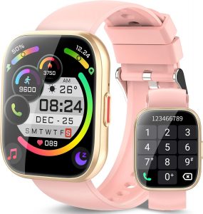 aycy Smartwatch Damen Herren, Fitnessuhr Damen mit Telefonfunktion 1.85" Zoll Touchscreen, IP68 Wasserdicht Smart Watch mit schrittz&auml;hler Schlafmonitor, Uhren Herren f&uuml;r Android iOS, Hellrosa13.99&euro; statt 99.99&euro;➡️ https://www.amazon.de/dp/B0GQ3DG623/?tag=preisfehlerheute-21