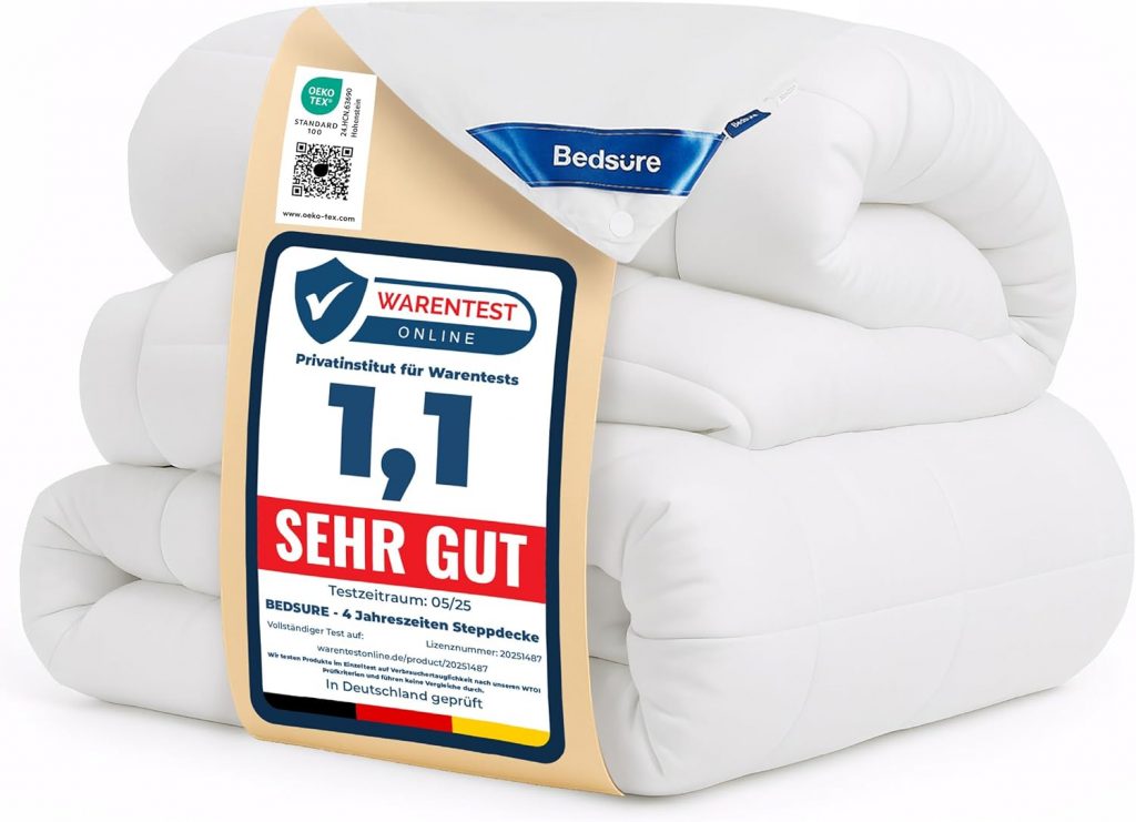 🤴 BEDSURE Bettdecke 135×200 Winterdecke 450gsm – 4 Jahreszeiten 2 teilig Bettdecken – Inklusive Ganzjahresdecke 135×200 300gsm & Sommerdecke 200×135 150gsm, Steppdecke für Winter/Sommer/Vierjahreszeiten26,99€ statt 39,99€ – 33,0 🔥🚚 Verkauft von Bedsure Home EU und Versand durch Amazon16,624 Bewertungen: 4.6 / 5.0 ⭐️⭐️⭐️⭐️⭐️🛒 zu Amazon https://www.amazon.de/dp/B07QNP618D/?th=1&tag=preisfehlerheute-21#038;psc=1&tag=preisfehlerheute-21