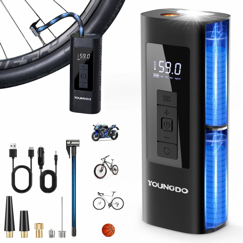 👑 Elektrische Luftpumpe, YOUNGDO Fahrradpumpe, Luftpumpe Fahrrad 150PSI, Akku Kompressor 6000mAh, Fahrradpumpe alle Ventile für Fahrrad, Motorrad, Auto19,98€ statt 29,99€ - 34,00 % 🔥🚚 Verkauft von YDwednesday und Versand durch Amazon334 Bewertungen: 4.3 / 5.0 ⭐️⭐️⭐️⭐️🛒 zu Amazon https://www.amazon.de/dp/B0DG2J4M7Y/?amp%3Btag=preisfehlerheute-21&tag=preisfehlerheute-21