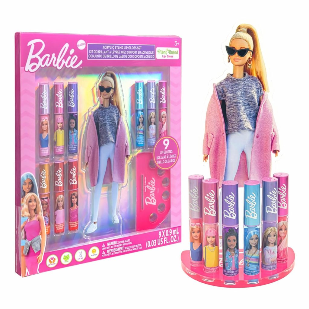 Townley Girl's Barbie 11-teiliger Lipgloss pflanzlicher feuchtigkeitsspendender Acryl Halter, geeignet für Mädchen, Kinder und alle9.99€ ➡️ https://www.amazon.de/dp/B0F4D3N1LC/?tag=preisfehlerheute-21