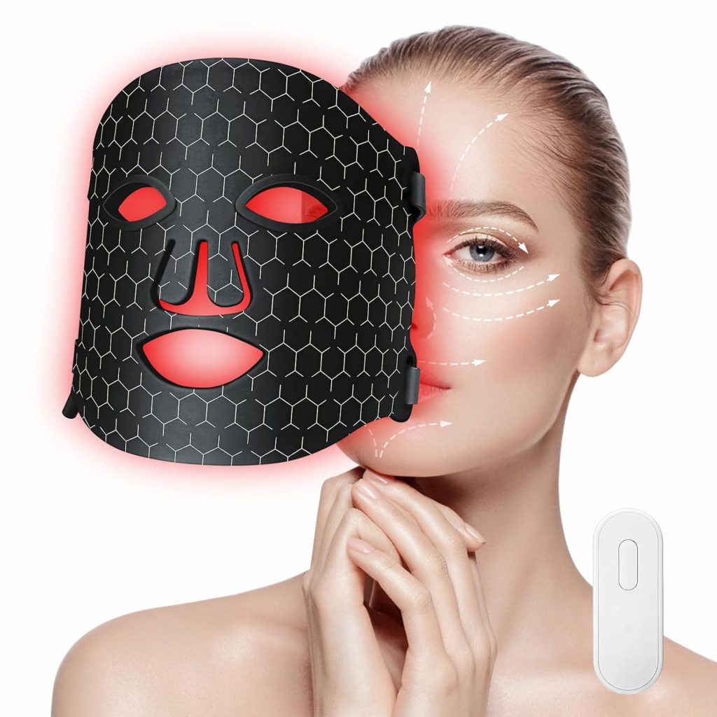 Rotlichtlampe Gesicht, LED Rotlicht Maske 7-Farben-Lichtmaske mit 270 Perlen, Wiederaufladbare LED Mask Gesicht für Gesichtsschönheit, Anti-Aging, Verjüngung, Straffung (Schwarz)19.99€ statt 79.99€➡️ https://www.amazon.de/dp/B0FKSZVNJJ/?tag=preisfehlerheute-21