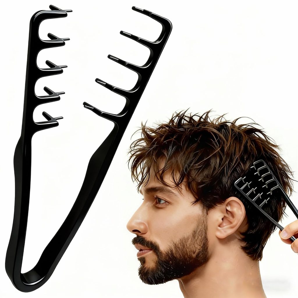 STRUKTURPASTE Lockenkamm Textur Kamm,Haarzange Texturkamm Texture Comb Styling Kamm Roots Volume Tool für Die Haarwurzeln Mit Ponyansatz Pflegen,Lifting Haarwurzeln Haarbürste für Männer und Frauen8,98€ statt 12,99€➡️ https://www.amazon.de/dp/B0G2WBPCXR/?tag=preisfehlerheute-21