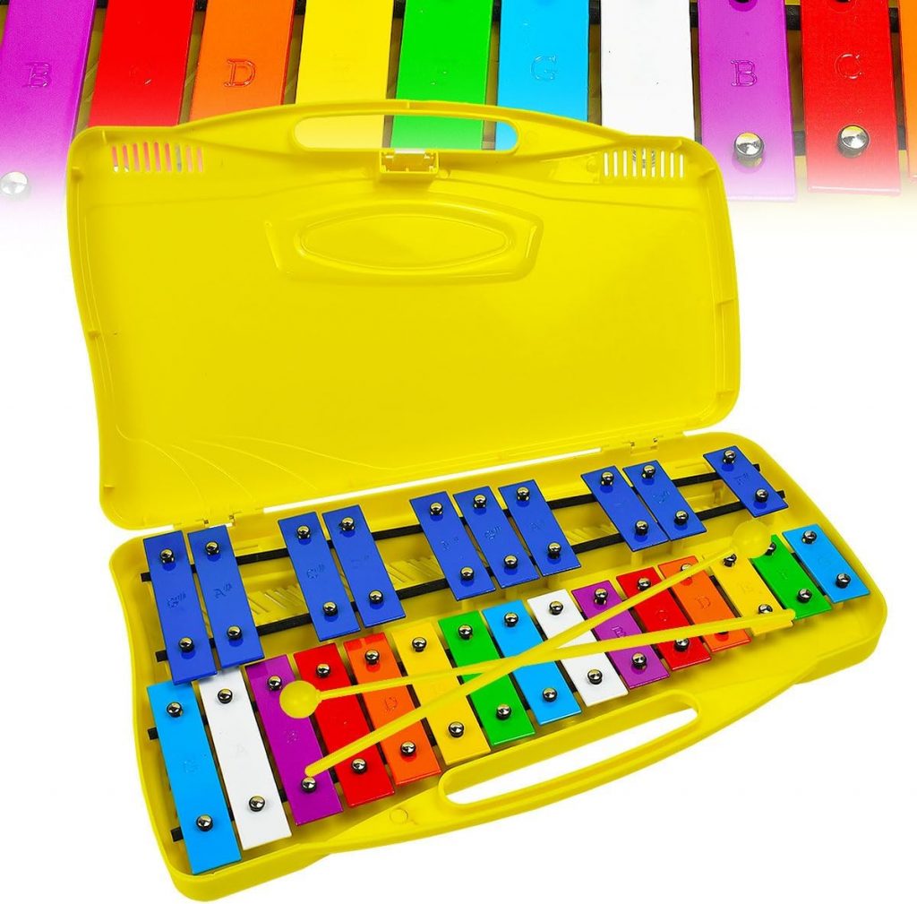 Fuhesgu Chromatisches Glockenspiel Xylophon Fördert Musikalische Früherziehung & Kreativität mit 25 Tönen Schläger3.99€ statt 18.99€➡️ https://www.amazon.de/dp/B0FP2HJBDN/?tag=preisfehlerheute-21