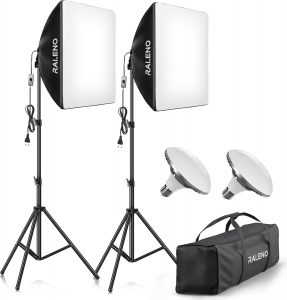 👑 RALENO Softboxen, 2 x 50 W LED Softbox Fotostudio Set, 2 x 50 x 50 cm Fotolicht mit 5500 K Gl&uuml;hbirne und Stativ f&uuml;r Portr&auml;tfotografie, Game-Streaming, YouTube-Videofotografie65,81&euro; statt 89,99&euro; - 27,00 % 🔥🚚 Verkauft von KINCHUAN und Versand durch Amazon1,741 Bewertungen: 4.4 / 5.0 ⭐️⭐️⭐️⭐️🛒 zu Amazon https://www.amazon.de/dp/B07FNGTMGJ/?tag=preisfehlerheute-21