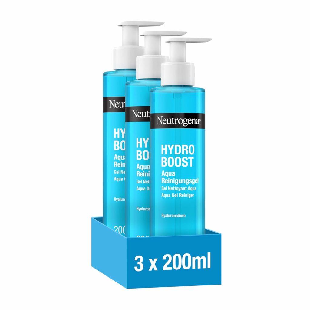 Neutrogena Hydro Boost Aqua Reinigungsgel(3x200ml), sanfte Gesichtsreinigung mit Hyaluronsäure und Glycerin, feuchtigkeitsspendender Make-up Entferner für alle Hauttypen,Sparset8.87€ statt 14.98€➡️ https://www.amazon.de/dp/B0FBML8JCY/?tag=preisfehlerheute-21