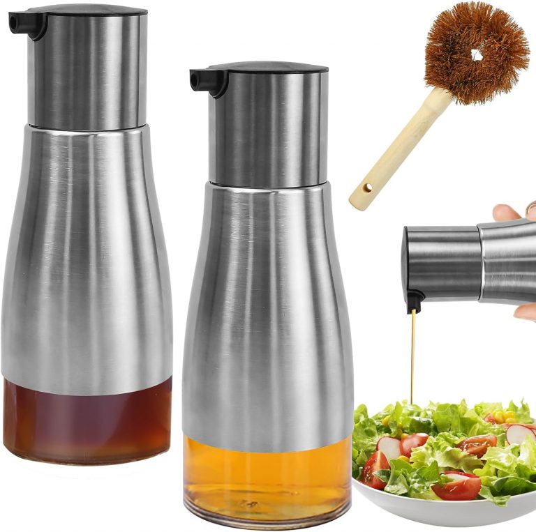 UHETLET 2 Stück 300ml Ölflasche essig und Ölflaschen set Edelstahl mit Glasboden Ölspender Spenderessig öl Flaschen zum Befüllen Olivenöl Essigspender Set Camping für Öl Essig Olivenöl Sojasauce0.3€ ➡️ https://www.amazon.de/dp/B0F9PFRHZ9/?tag=preisfehlerheute-21