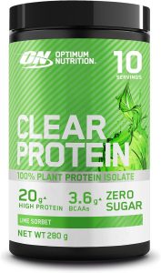 🤴 Optimum Nutrition Clear Protein 100% Pflanzliches Proteinisolat Pulver, Geschmack Limettensorbett, 280g, 10 Portionen22,53€ statt 31,99€ - 30,00 % 🔥🚚 Verkauft von WIMBA und Versand durch Amazon298 Bewertungen: 4.2 / 5.0 ⭐️⭐️⭐️⭐️🛒 zu Amazon https://www.amazon.de/dp/B0C4FMWB48/?th=1&%3Bpsc=1&%3Btag=preisfehlerheute-21&tag=preisfehlerheute-21