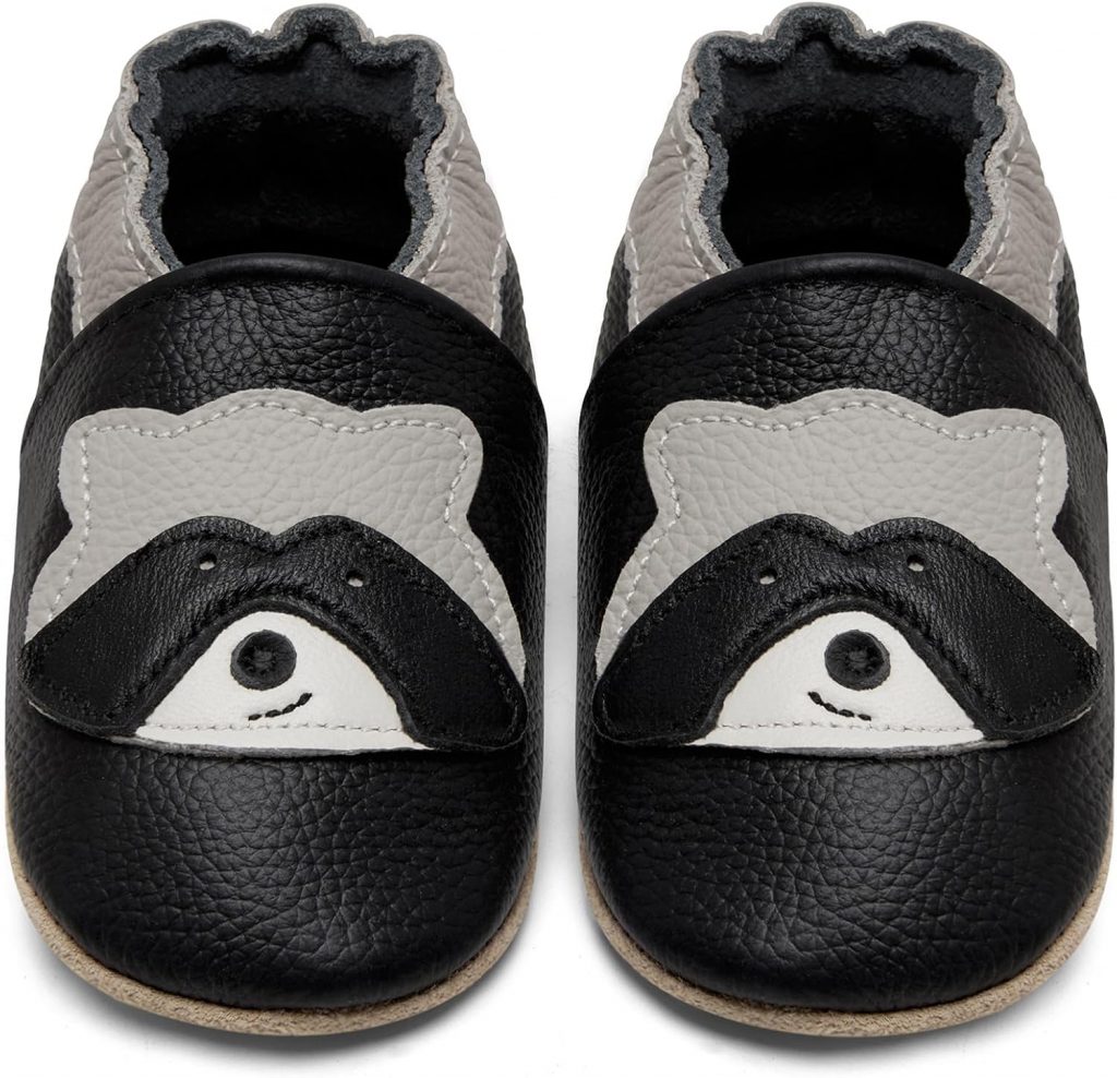IceUnicorn Krabbelschuhe Baby Lauflernschuhe Jungen Mädchen Weicher Leder Babyhausschuhe Kleinkind Rutschfeste Lederschuhe Baby(Schwarzer Waschbär, 0-6 Monate)12,16€ statt 20,99€➡️ https://www.amazon.de/dp/B0DRZTCS53/?tag=preisfehlerheute-21