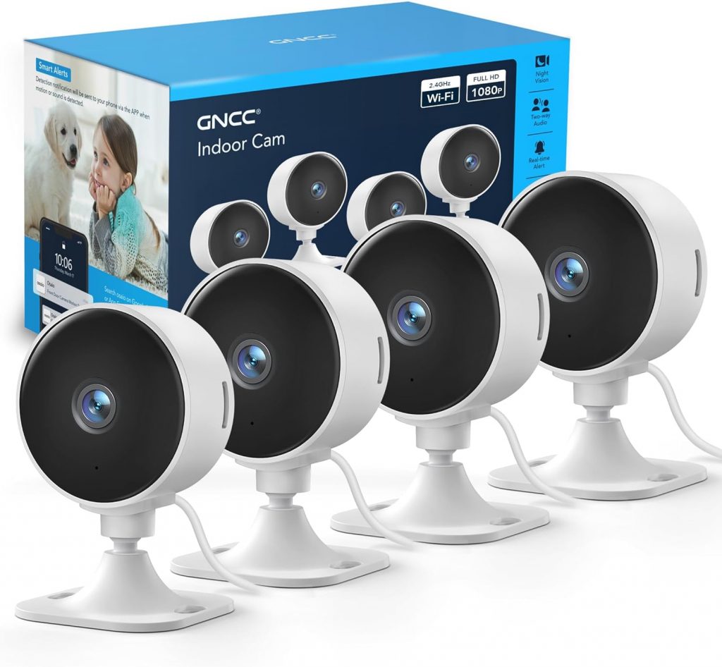 GNCC 4-Pack GC3 überwachungskamera Innen mit Nachtsicht, 1080P HD WLAN Indoor Kamera, Zwei-Wege-Audio, PIR Bewegungserkennung, mit Alexa & Google Home, 2.4Ghz WiFi, Cloud-Abonnement & SD Speicher33.99€ ➡️ https://www.amazon.de/dp/B0FFSBZ3JV/?tag=preisfehlerheute-21