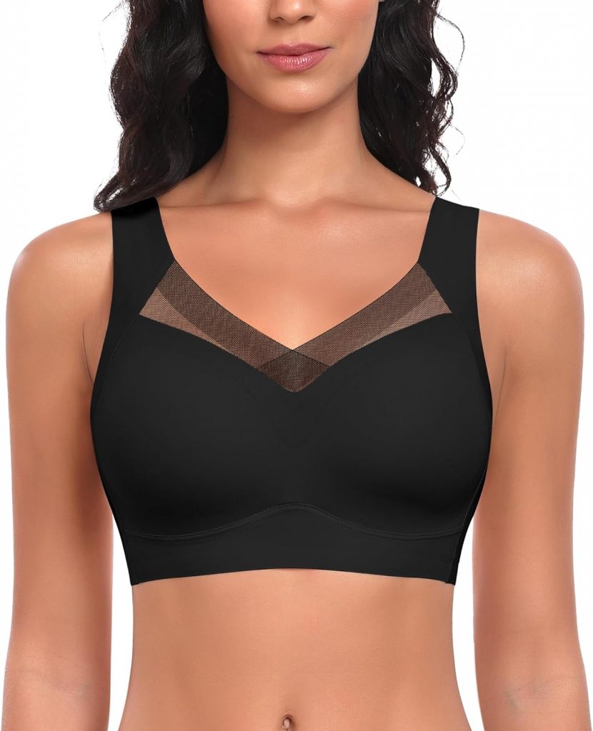Damen BH Ohne Bügel Nahtloser Bequemer BH Weicher Glatter BHS Bustier Bügelloser BHS Komfort Soft Bra T-Shirt Bralette Gepolsterter (Schwarz-Glatt, L)24,64€ statt 28,99€➡️ https://www.amazon.de/dp/B0F7PPXCGW/?tag=preisfehlerheute-21