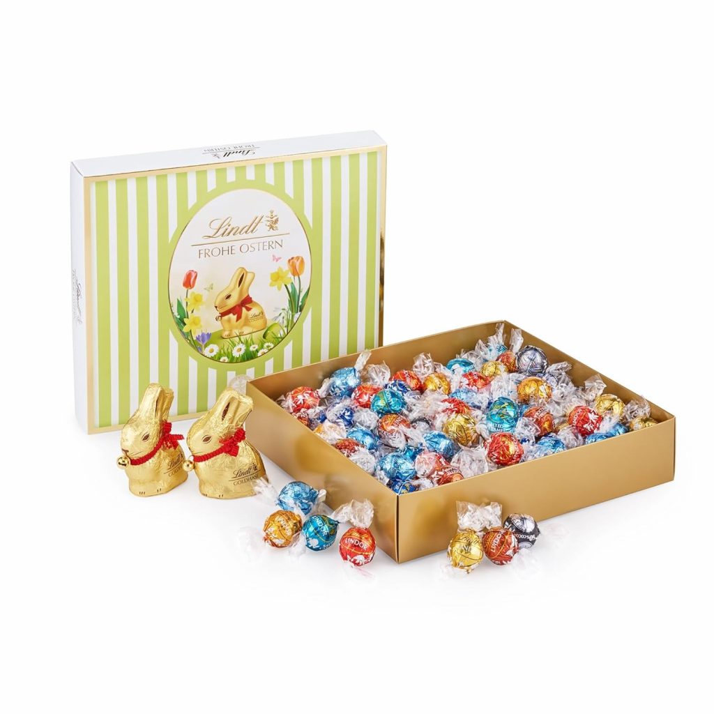 Lindt Schokolade LINDOR Oster Mischpaket |1,2 kg| 2 GOLDHASEN Vollmilch und 8 LINDOR Sorten:Milch, Noisette, Feinherb, Weiß, Dark 60%, Caramel, Salted Caramel, Stracciatella|Osterschokolade|Osterhase24,29€ statt 30,00€➡️ https://www.amazon.de/dp/B09PZB5XBG/?tag=preisfehlerheute-21